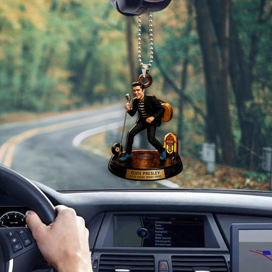 Elvis Presley Custom shape 2-sided Acrylic Car Ornament – HOATT13710