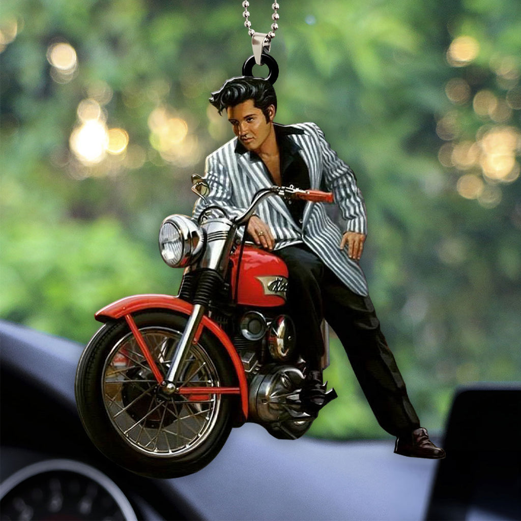 Elvis Presley Custom Shape 2-sided Acrylic Car Ornament – HOATT 6955