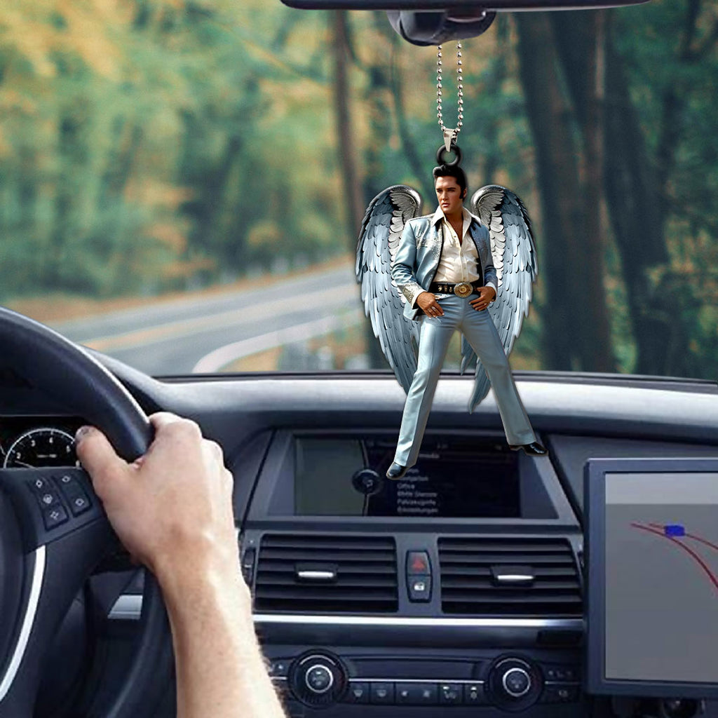 Elvis Presley Custom Shape 2-sided Acrylic Car Ornament – HOATT 7003