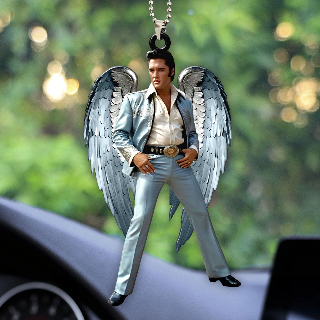 Elvis Presley Custom Shape 2-sided Acrylic Car Ornament – HOATT 7003