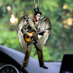 Elvis Presley Custom Shape 2-sided Acrylic Car Ornament – HOATT 7004