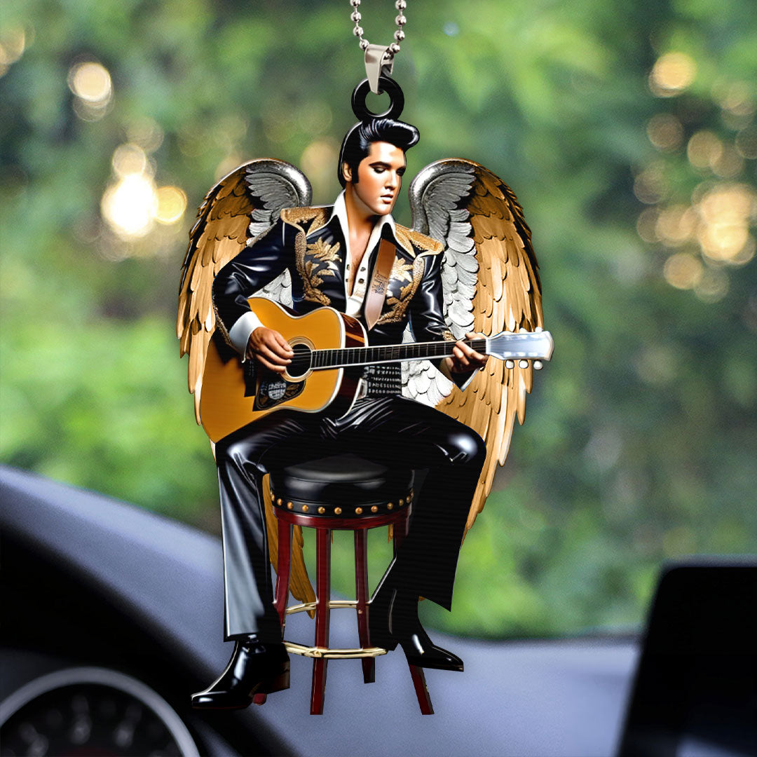 Elvis Presley Custom Shape 2-sided Acrylic Car Ornament – HOATT 7015