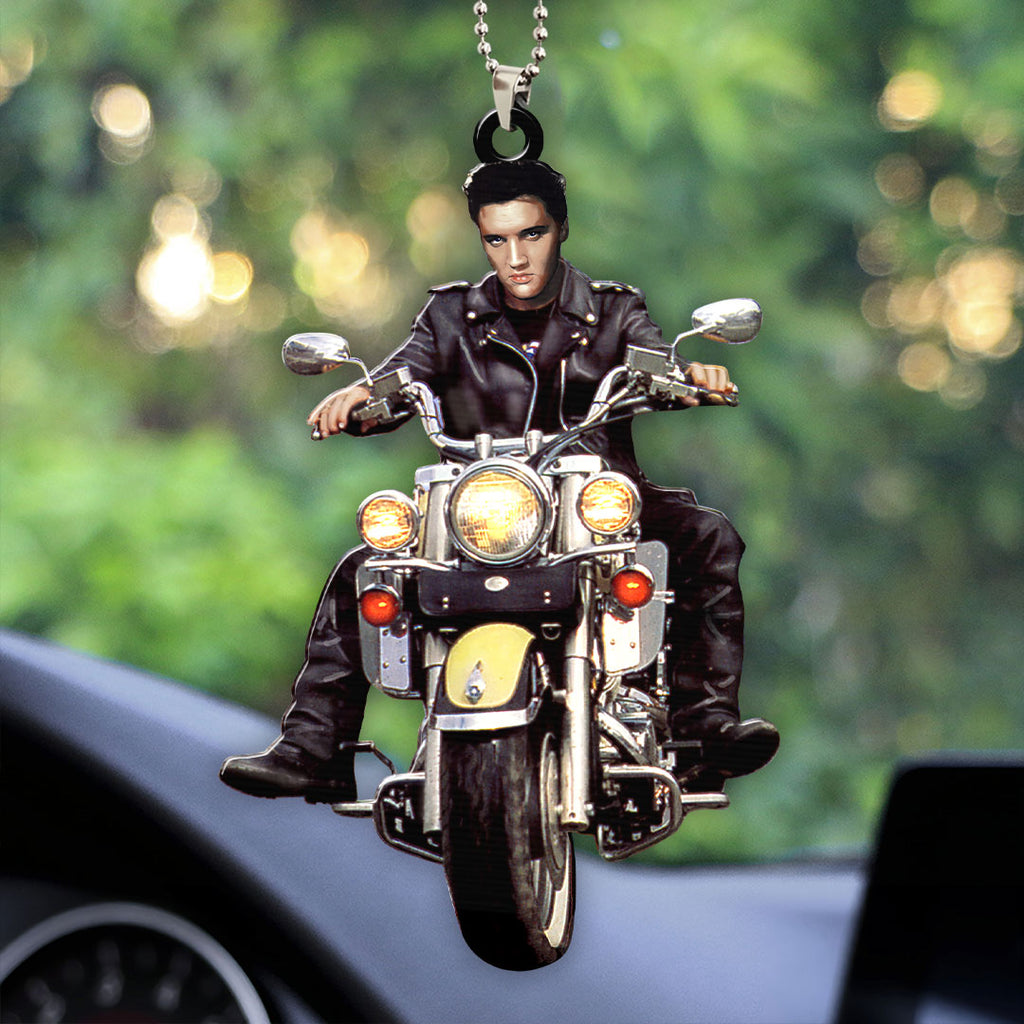Elvis Presley Custom Shape 2-sided Acrylic Car Ornament – HOATT 7065