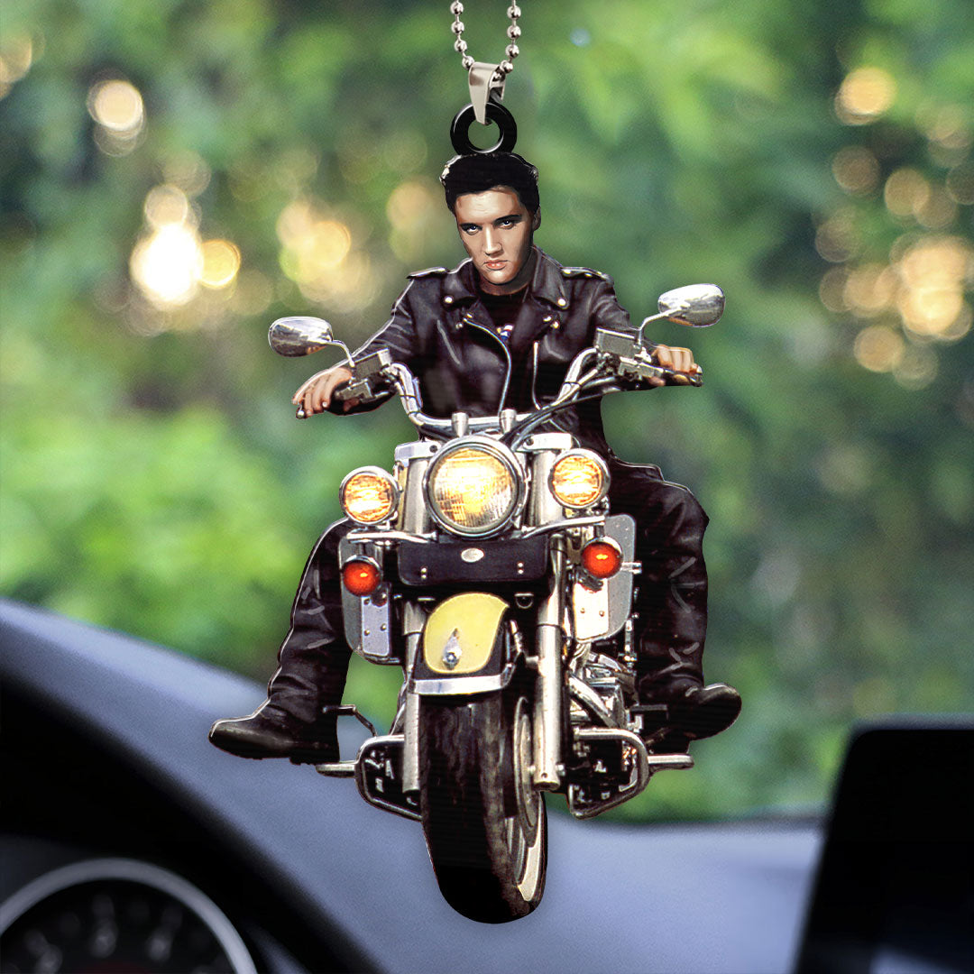 Elvis Presley Custom Shape 2-sided Acrylic Car Ornament – HOATT 7065