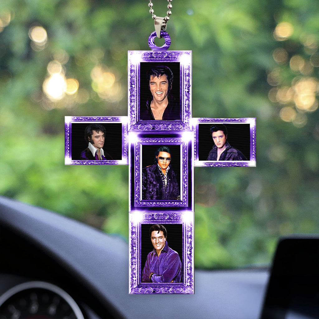 Elvis Presley Custom Shape 2-sided Acrylic Car Ornament – HOATT 7131