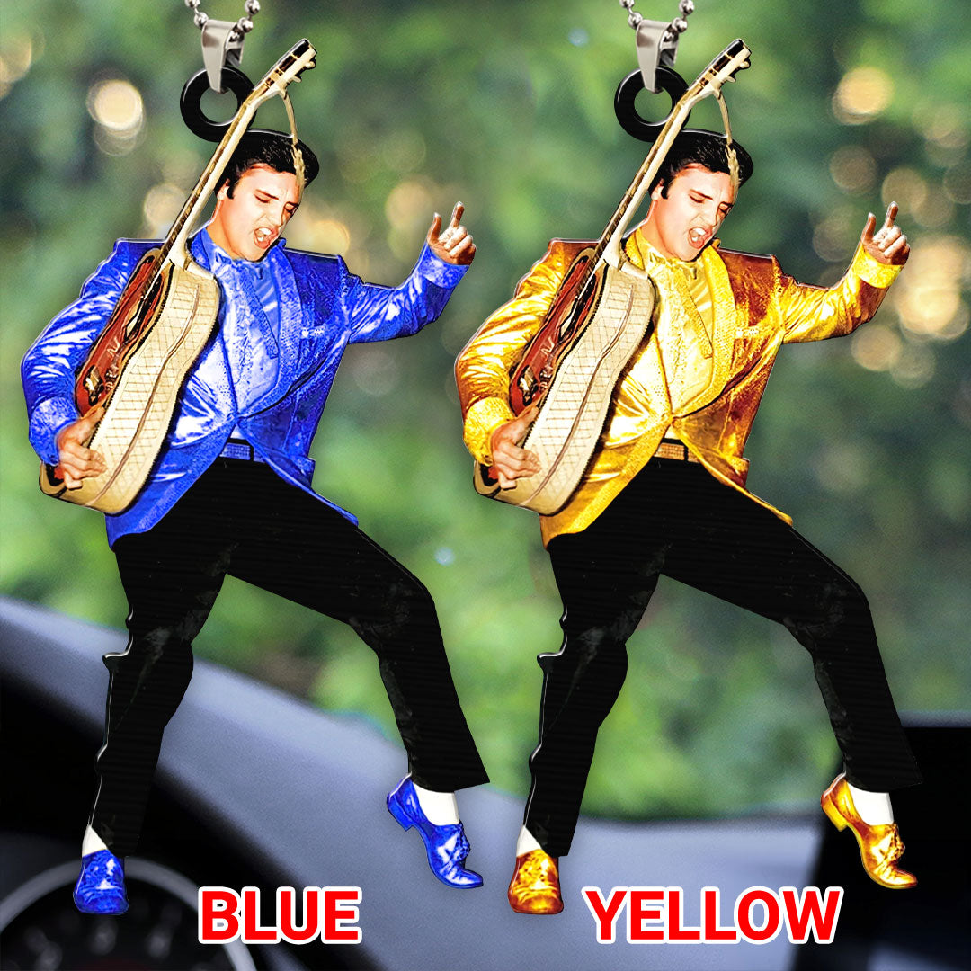 Elvis Presley Custom Shape 2-sided Acrylic Car Ornament – HOATT 8029