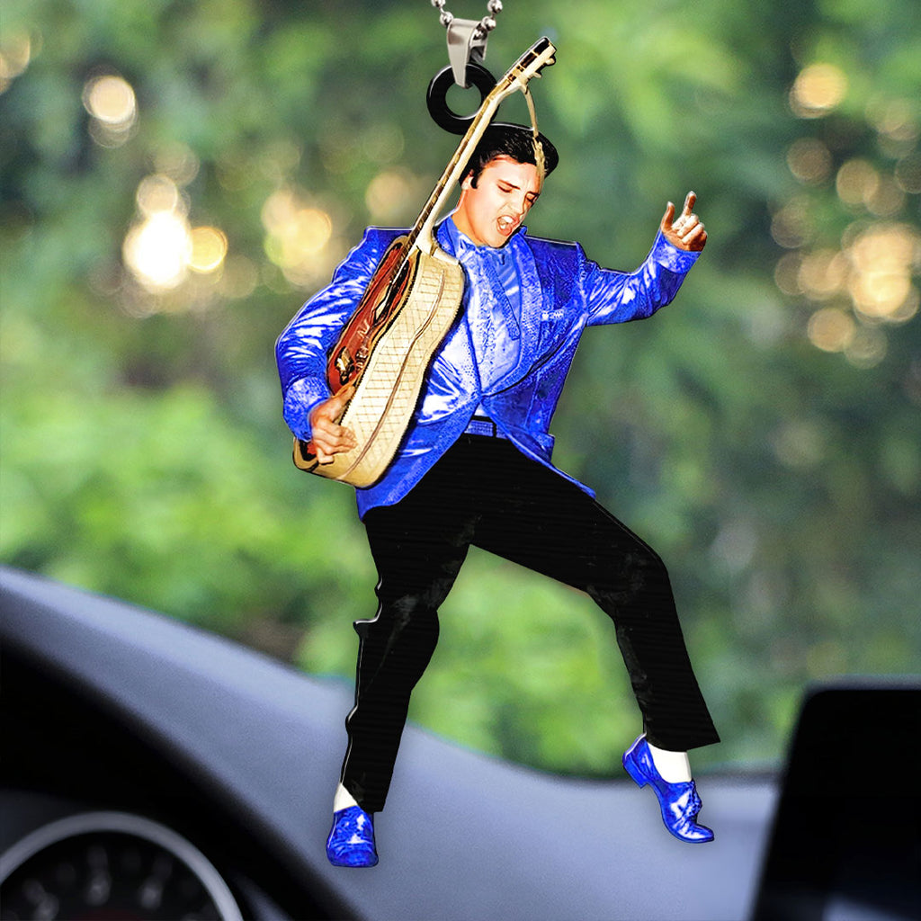 Elvis Presley Custom Shape 2-sided Acrylic Car Ornament – HOATT 8029