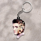 Elvis Presley Custom Shape 2-sided Keychain – HOATT 11123