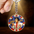 Elvis Presley Custom Shape 2-sided Keychain – HOATT16571