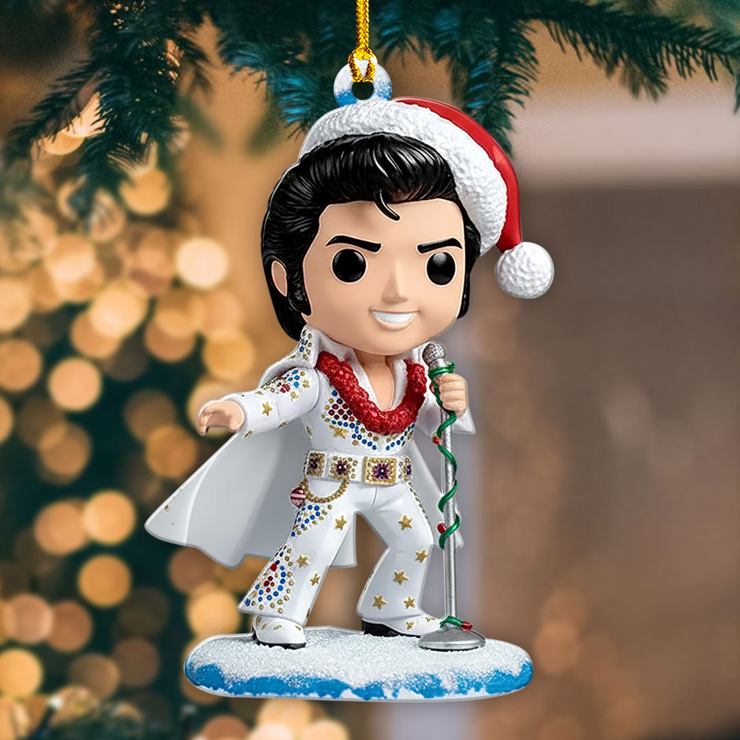 Elvis Presley Custom Shape 2-sided Acrylic Ornament – HOATT14678