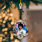 Elvis Presley Custom Shape 2-side Printed Acrylic Ornament – HOATT20799