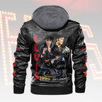 Elvis Presley 2D Leather Hooded Jacket – HOATT15669
