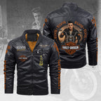 Elvis Presley 2D Leather Yellow Fleece Jacket – TANTN20203