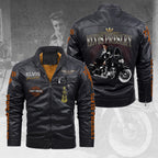 Elvis Presley 2D Leather Yellow Fleece Jacket – TANTN20206