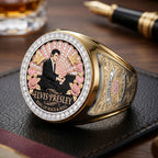 Elvis Presley 3D Engraved Ring – TMTHU7322