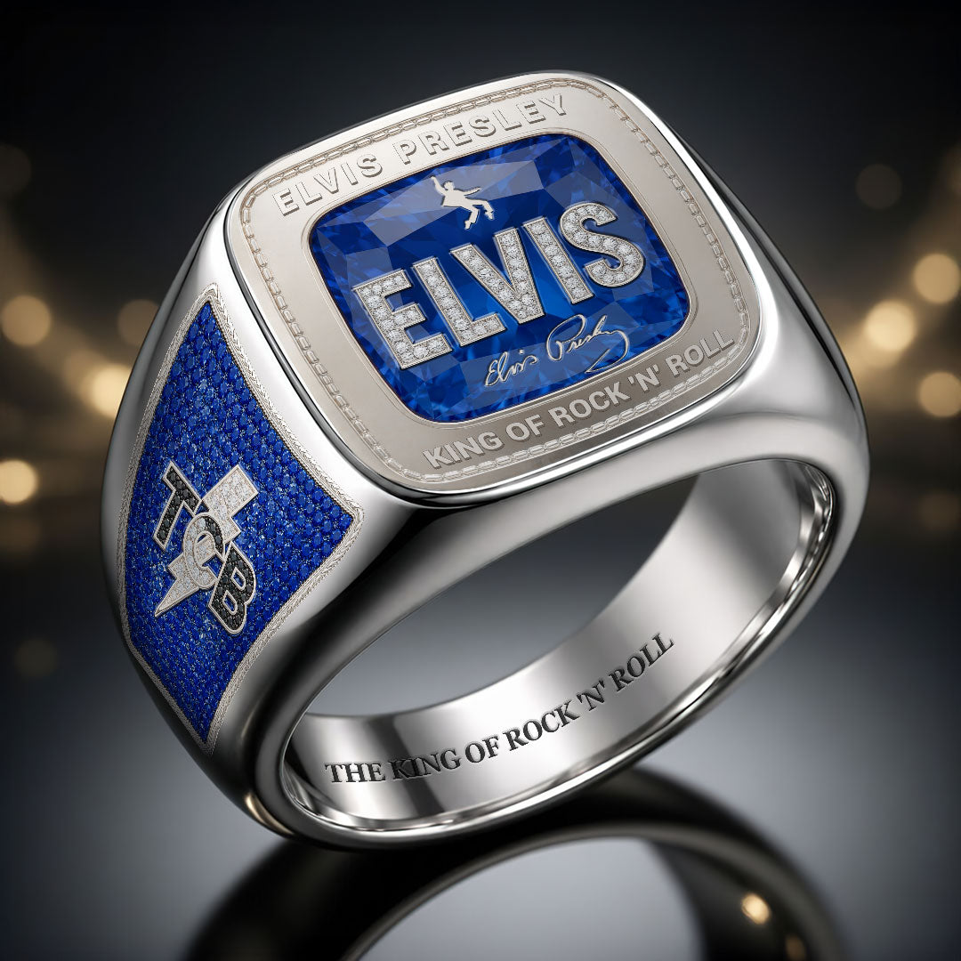 Elvis Presley 3D Engraved Ring – HOATT18318