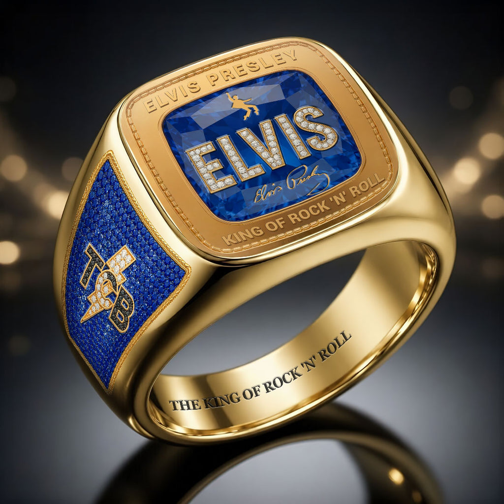 Elvis Presley 3D Engraved Ring – HOATT18318
