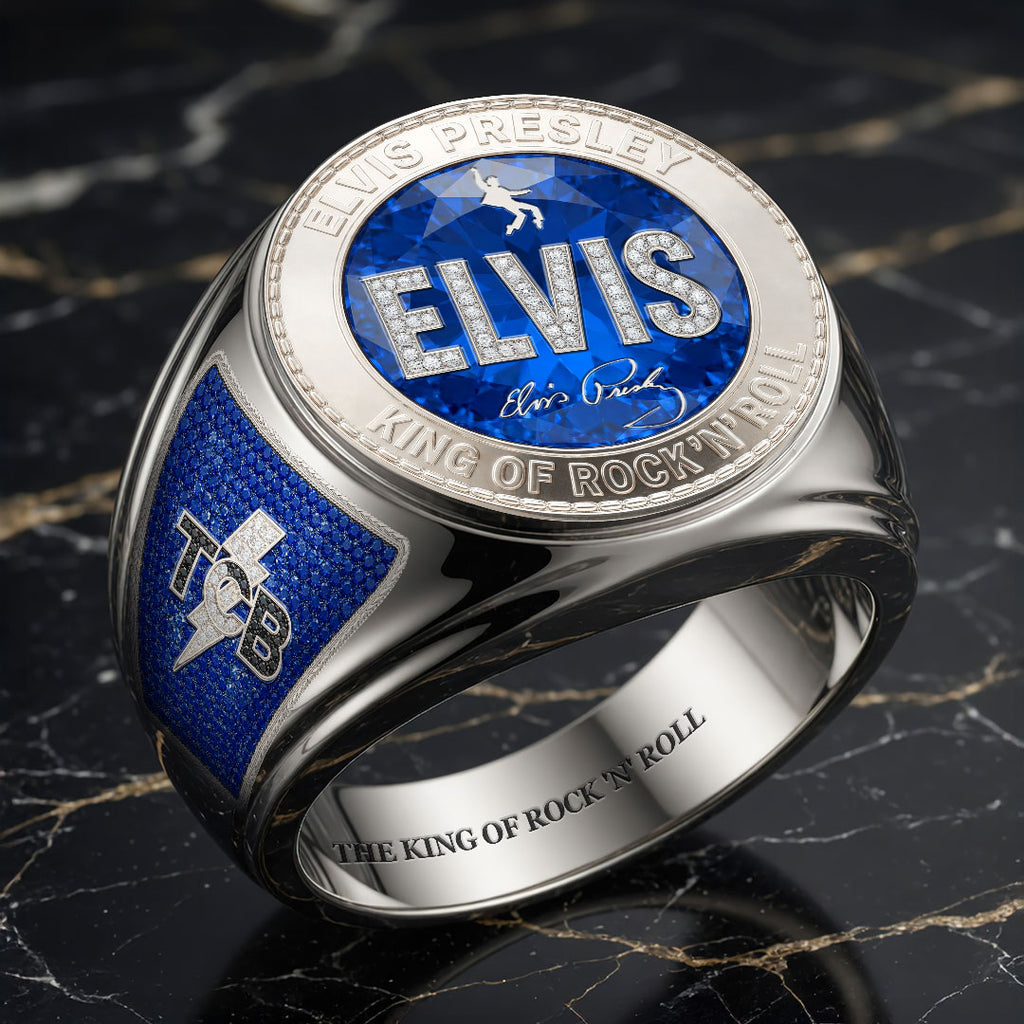 Elvis Presley 3D Engraved Ring – HOATT18318