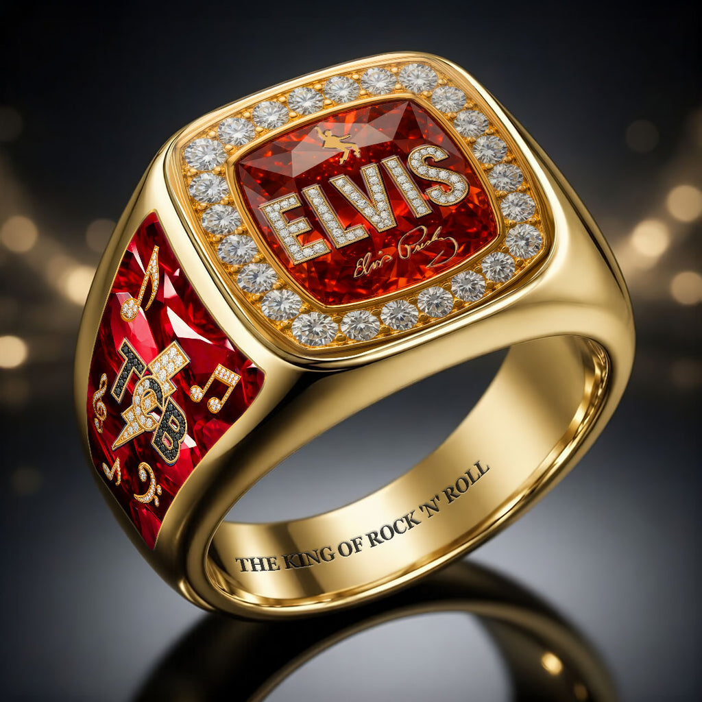 Elvis Presley 3D Engraved Ring – HOATT18268