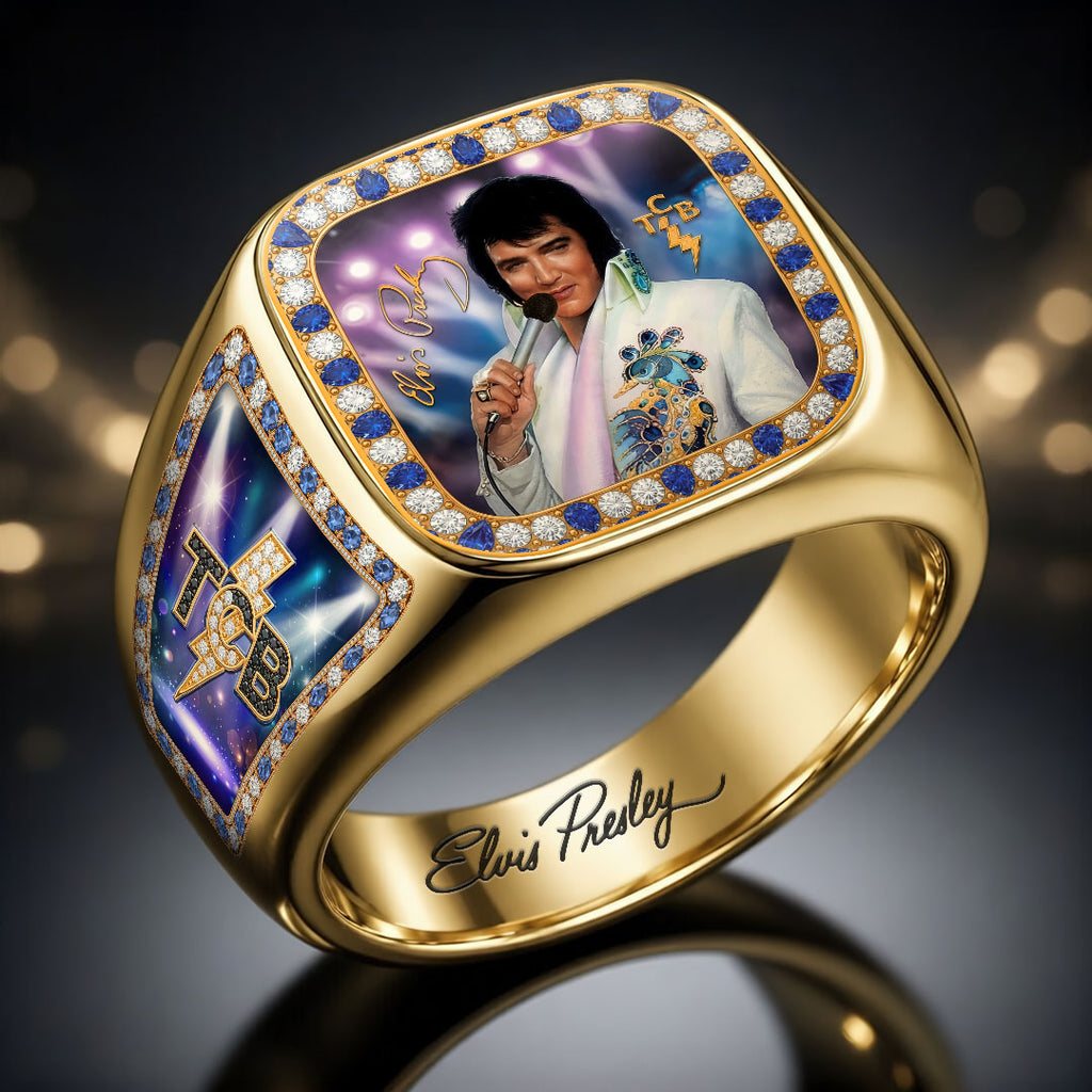 Elvis Presley 3D Engraved Ring – HOATT19078
