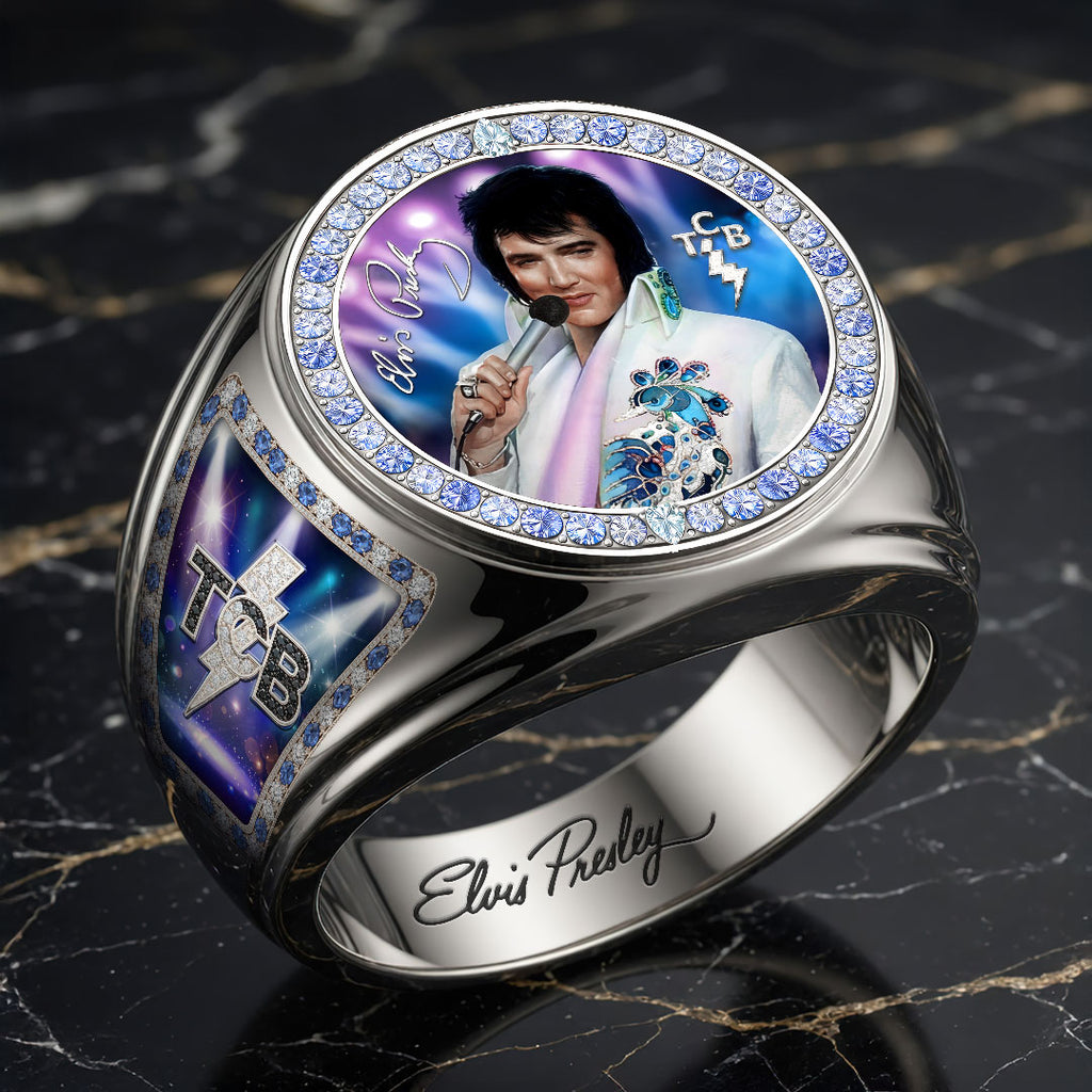 Elvis Presley 3D Engraved Ring – HOATT19078