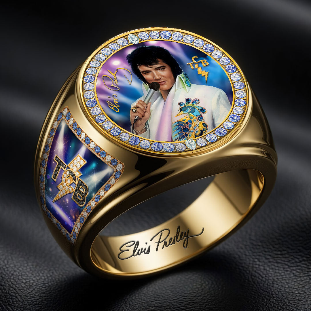 Elvis Presley 3D Engraved Ring – HOATT19078