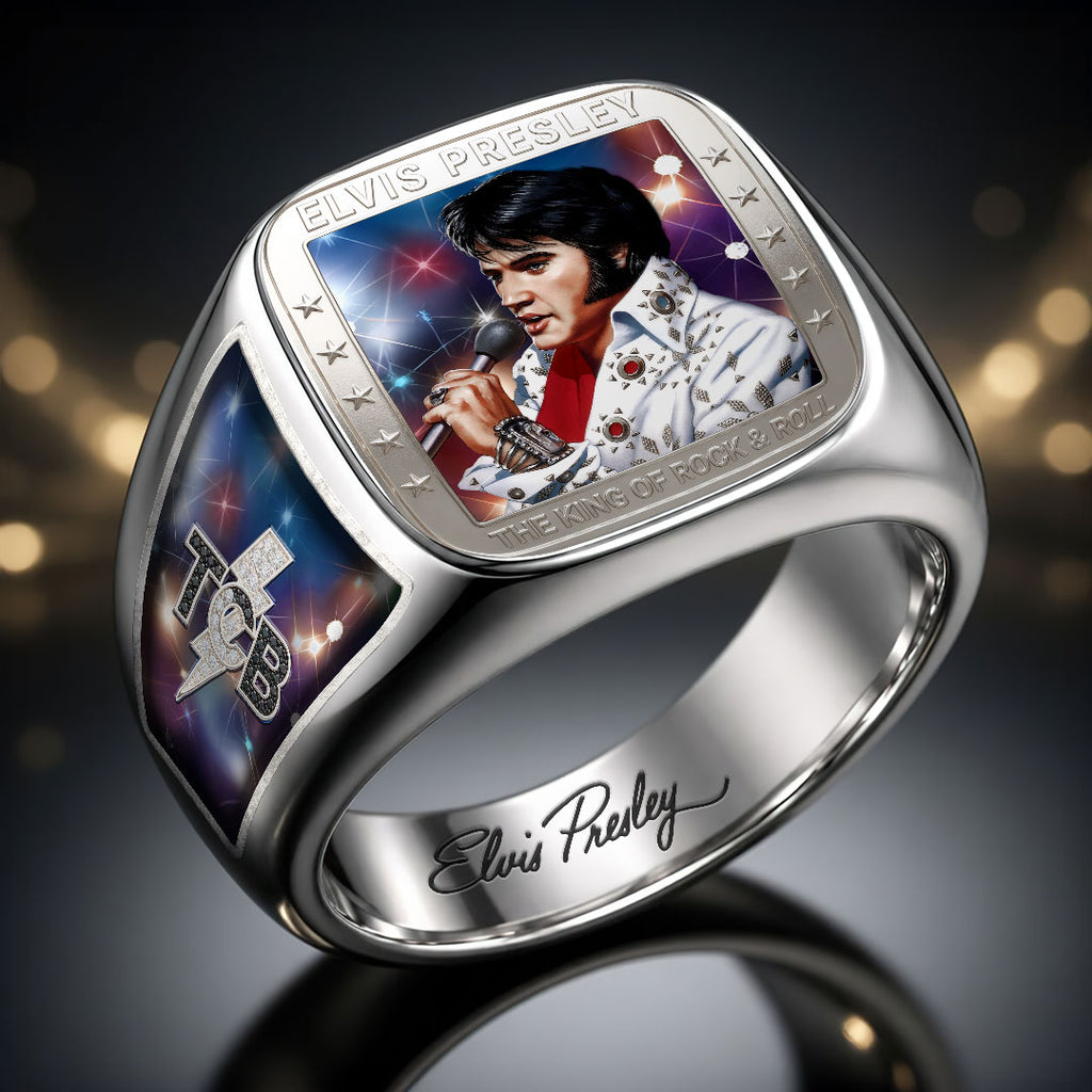 Elvis Presley 3D Engraved Ring – HOATT19095