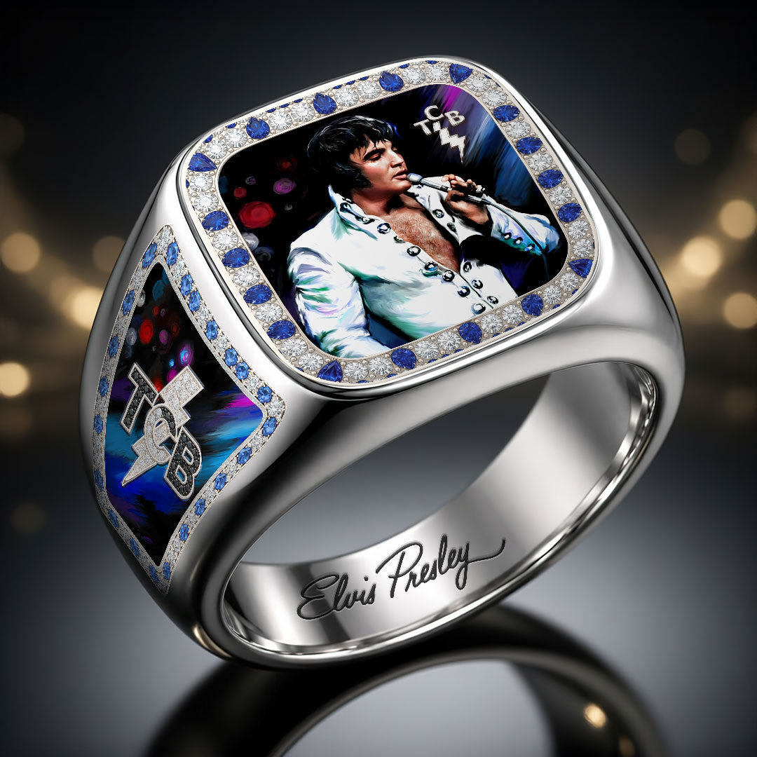 Elvis Presley 3D Engraved Ring – HOATT19099