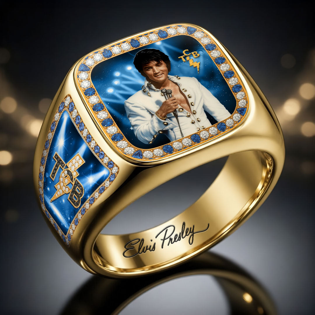 Elvis Presley 3D Engraved Ring – HOATT19240
