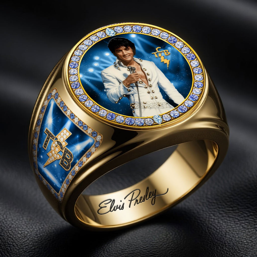 Elvis Presley 3D Engraved Ring – HOATT19240