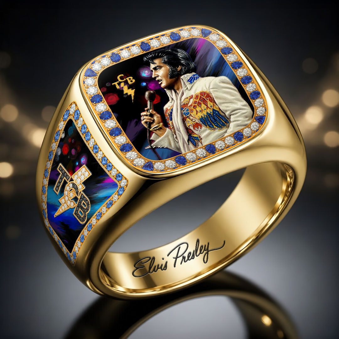 Elvis Presley 3D Engraved Ring – HOATT19281
