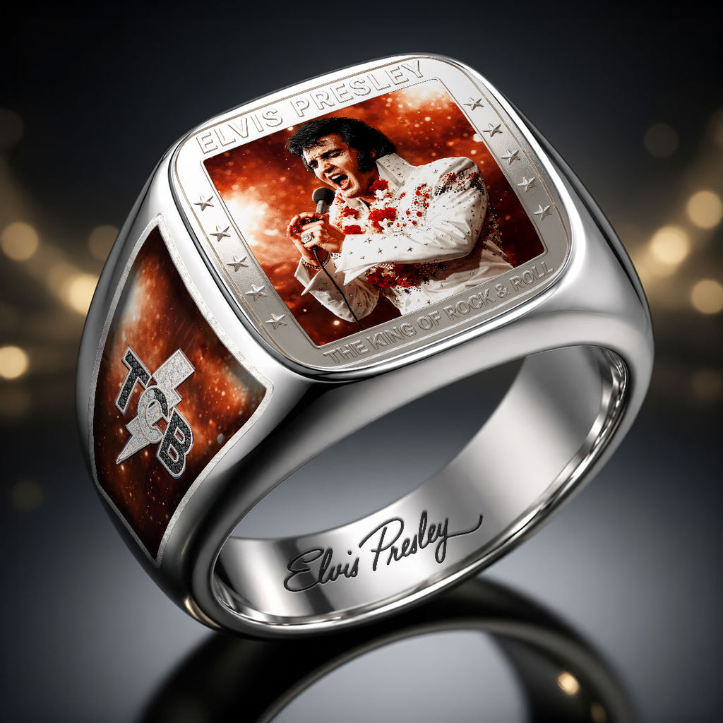 Elvis Presley 3D Engraved Ring – HOATT19282