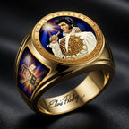 Elvis Presley 3D Engraved Ring – HOATT19293