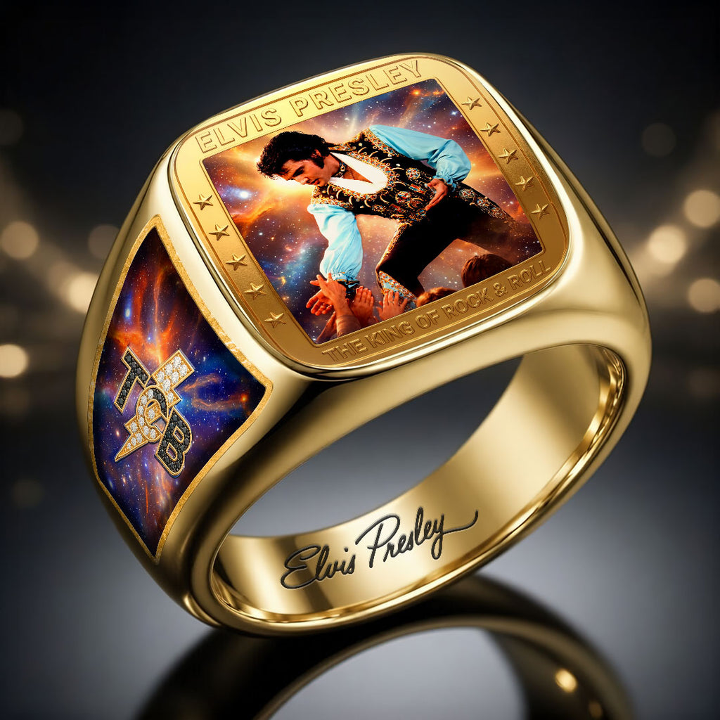 Elvis Presley 3D Engraved Ring – HOATT19300