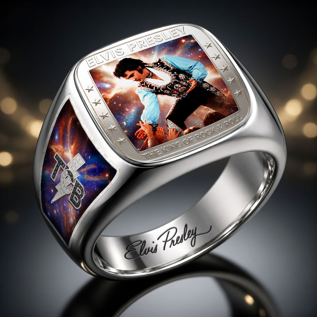 Elvis Presley 3D Engraved Ring – HOATT19300