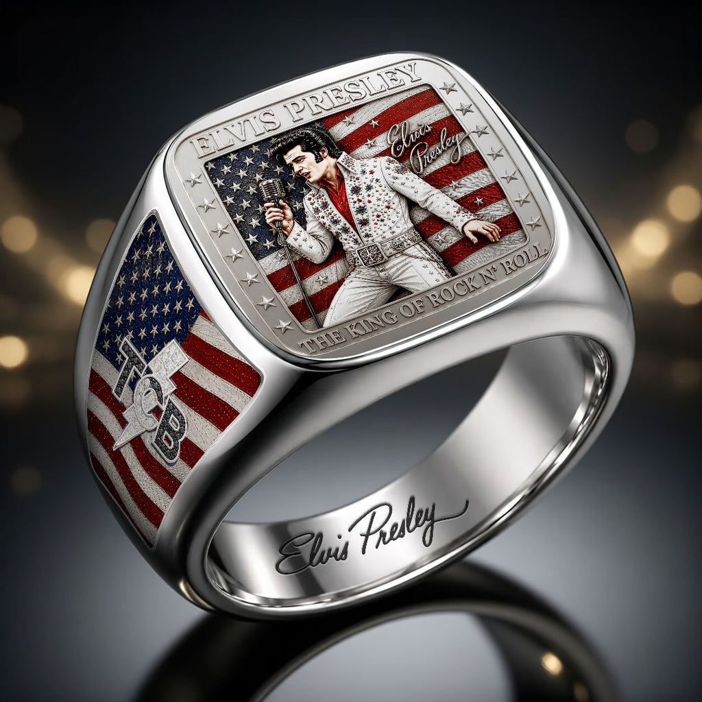 Elvis Presley 3D Engraved Ring – HOATT19333