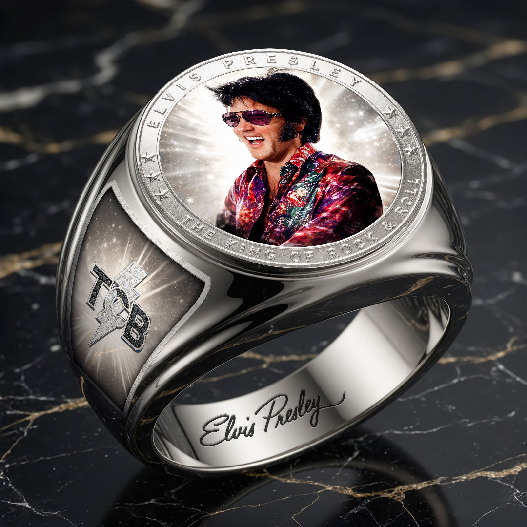Elvis Presley 3D Engraved Ring – HOATT19335
