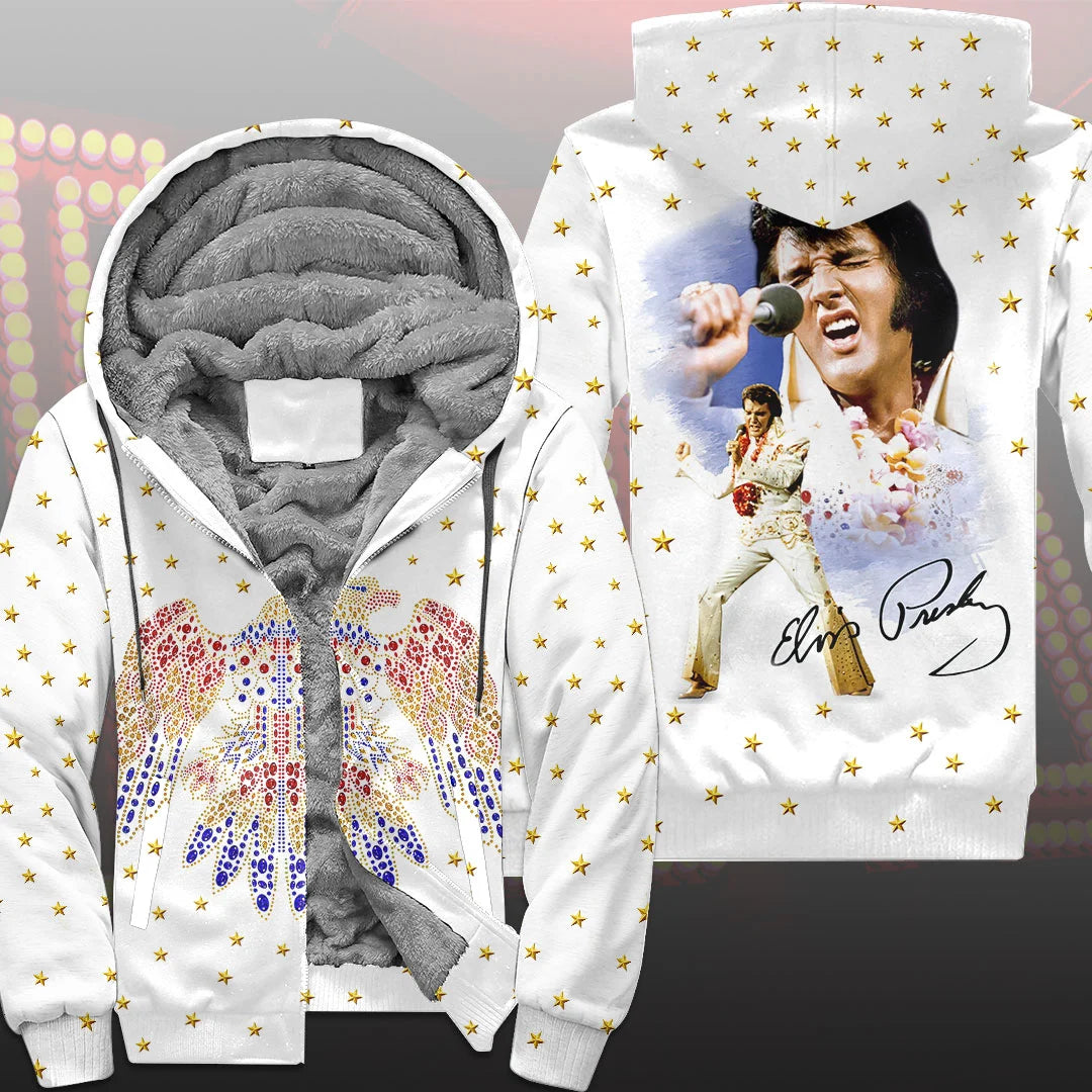 Elvis Presley 3D Fleece Zip Hoodie – HOATT21188