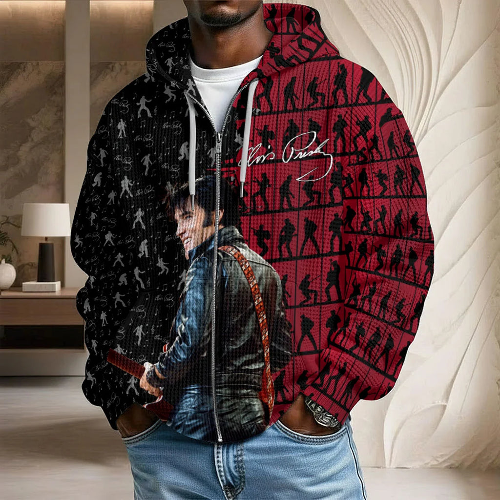 Elvis Presley 3D Unisex Waffle Hoodie – HOATT21071