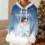 Elvis Presley 3D Women's Faux Fur Trim Fleece Hoodie – MAITM13920