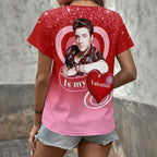 Elvis Presley 3D Women's V-Neck T-Shirt – GNE6831