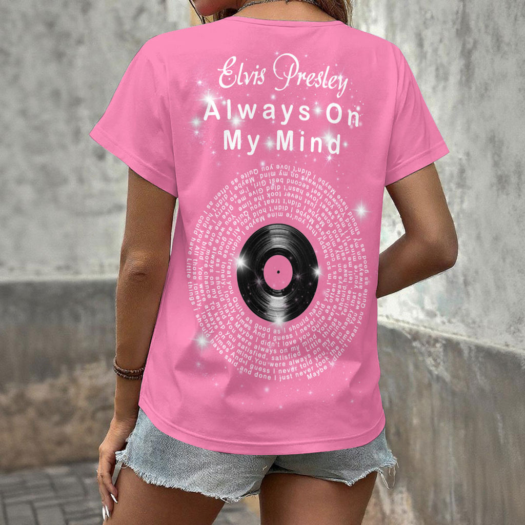 Elvis Presley 3D Women's V-Neck T-Shirt – HOATT17334