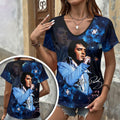 Elvis Presley 3D Women's V-Neck T-Shirt – HOATT17394