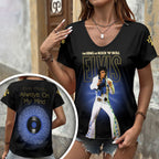 Elvis Presley 3D Women's V-Neck T-Shirt – HOATT17791