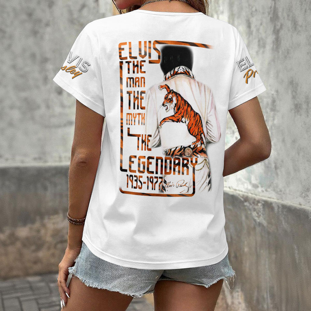 Elvis Presley 3D Women's V-Neck T-Shirt – HOATT17979