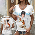 Elvis Presley 3D Women's V-Neck T-Shirt – HOATT17979