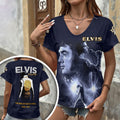 Elvis Presley 3D Women's V-Neck T-Shirt – HOATT18358