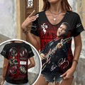 Elvis Presley 3D Women's V-Neck T-Shirt – HOATT18369
