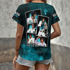 Elvis Presley 3D Women's V-Neck T-Shirt – HOATT18370