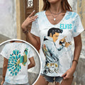 Elvis Presley 3D Women's V-Neck T-Shirt – HOATT18373
